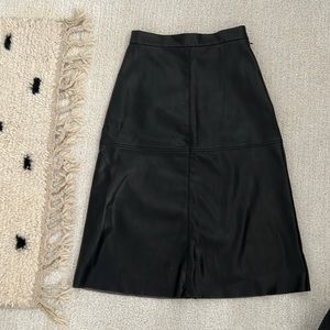 vegan leather skirt